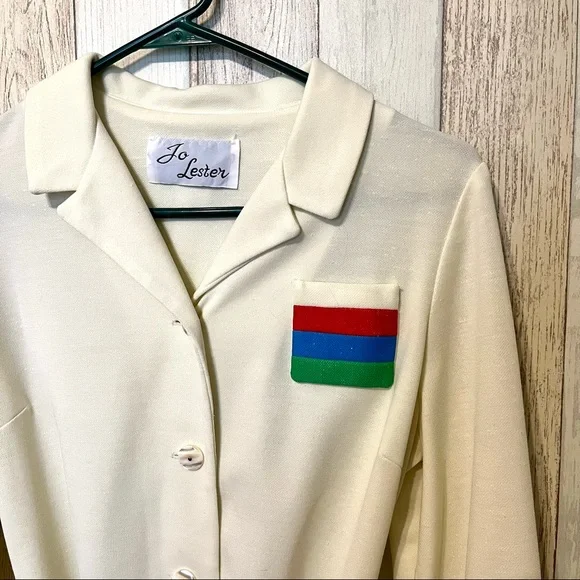 Vintage 1970s Rainbow Belted Dress - Picture 3 of 6